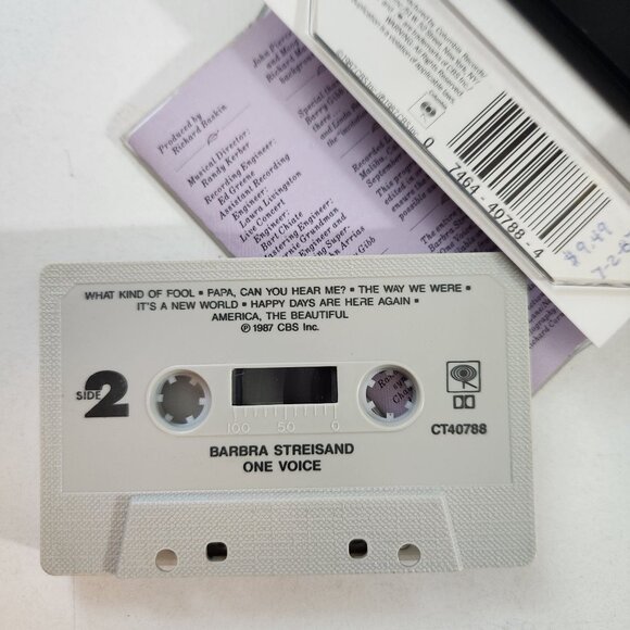 Barbra Streisand "One Voice" Cassette Tape - Picture 4 of 5